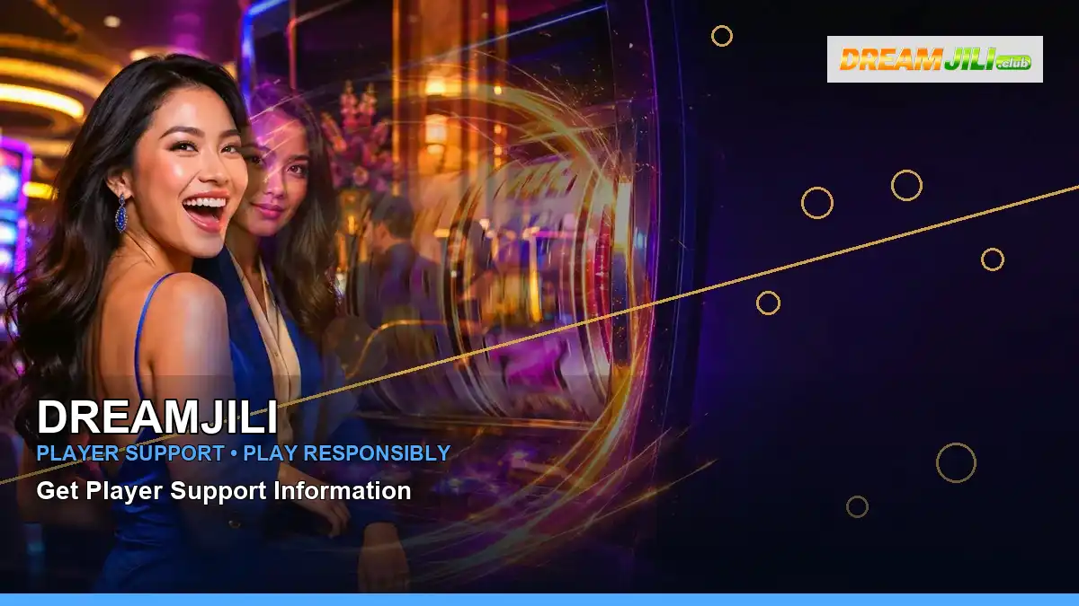 DREAMJILI lounge VIP casino rewards featuring an adult Filipina casino host with a left-framed composition